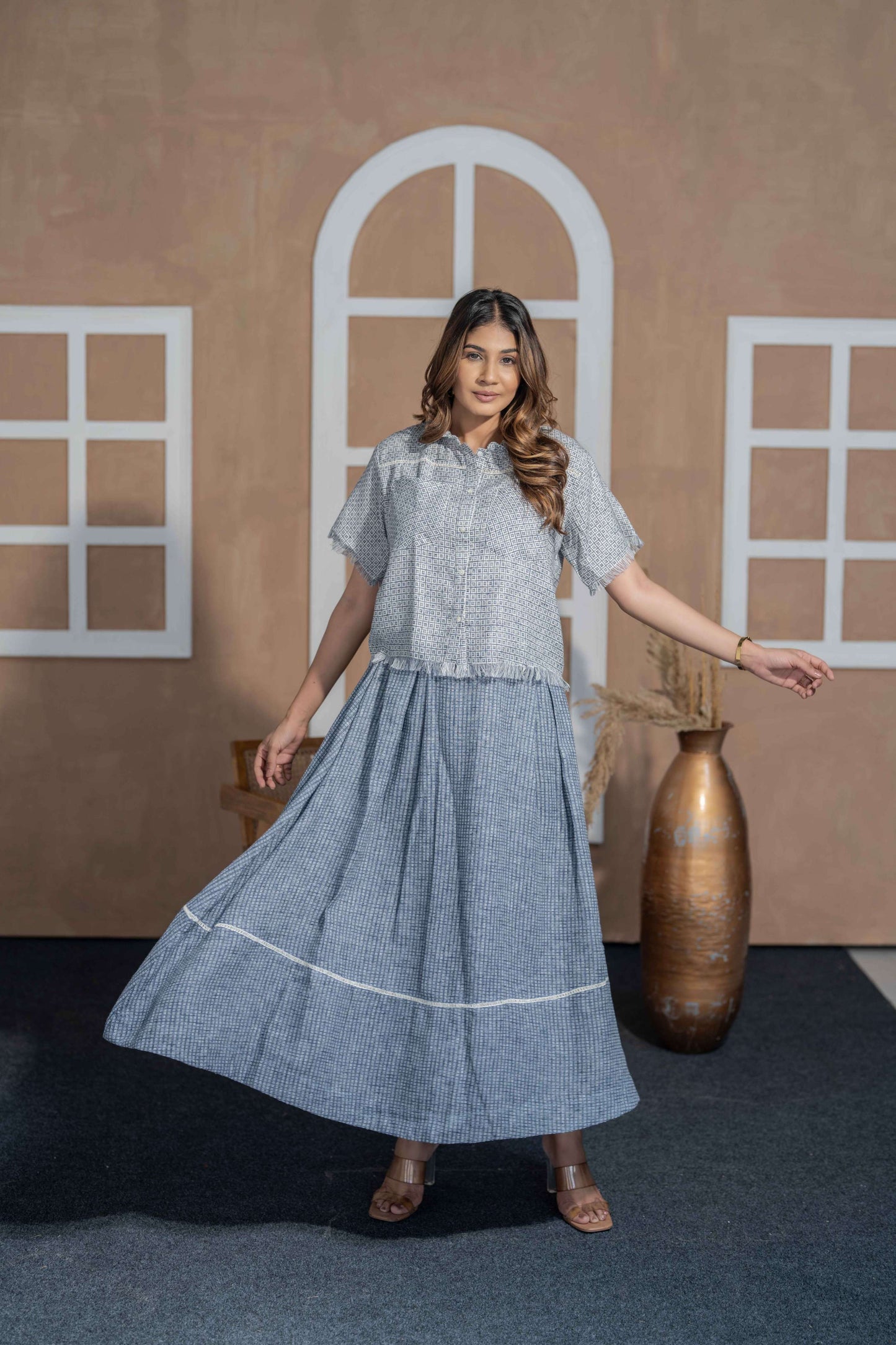 Jacquard Check Co-ord set