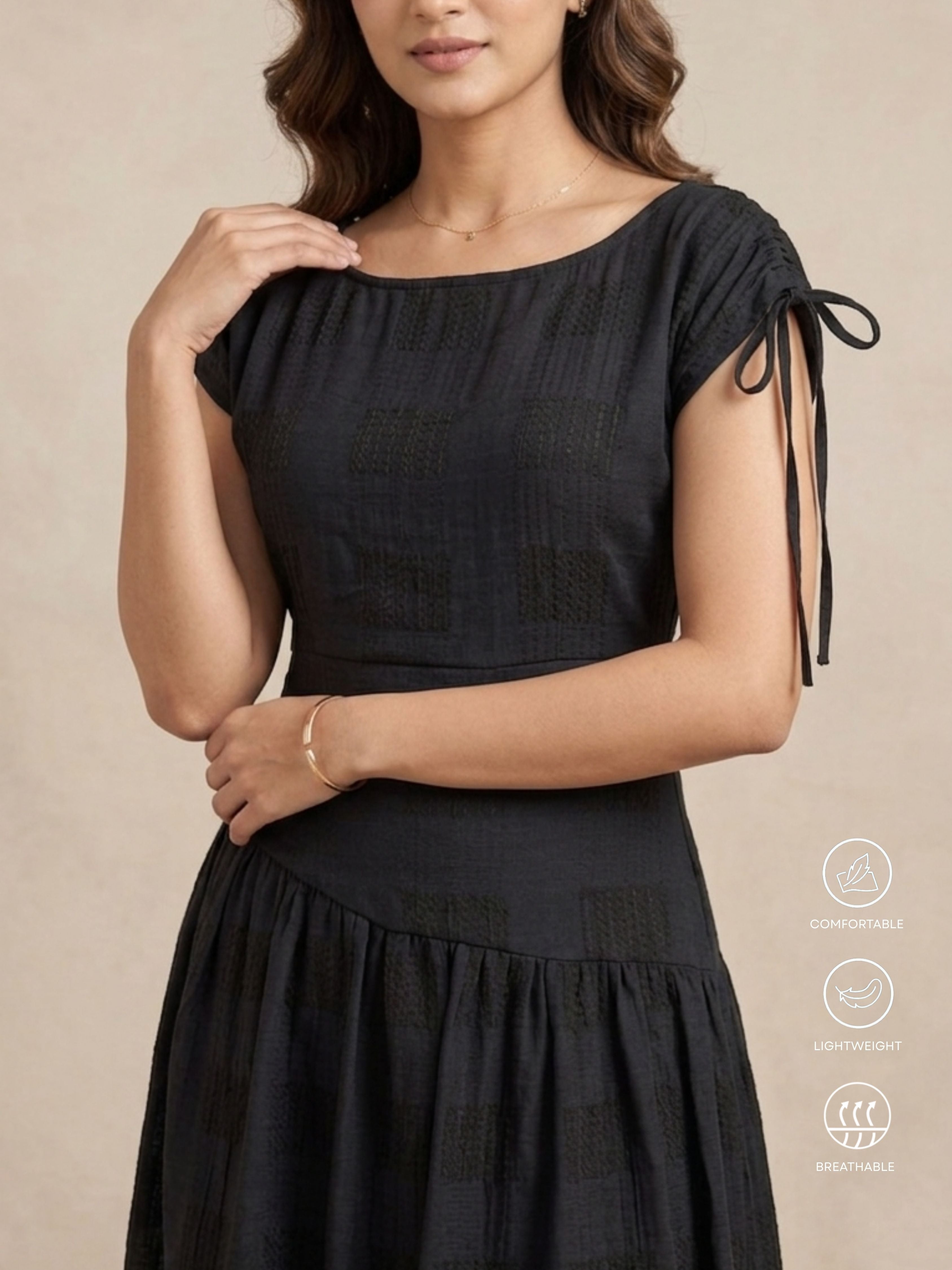 Black Fit -Flare Dress