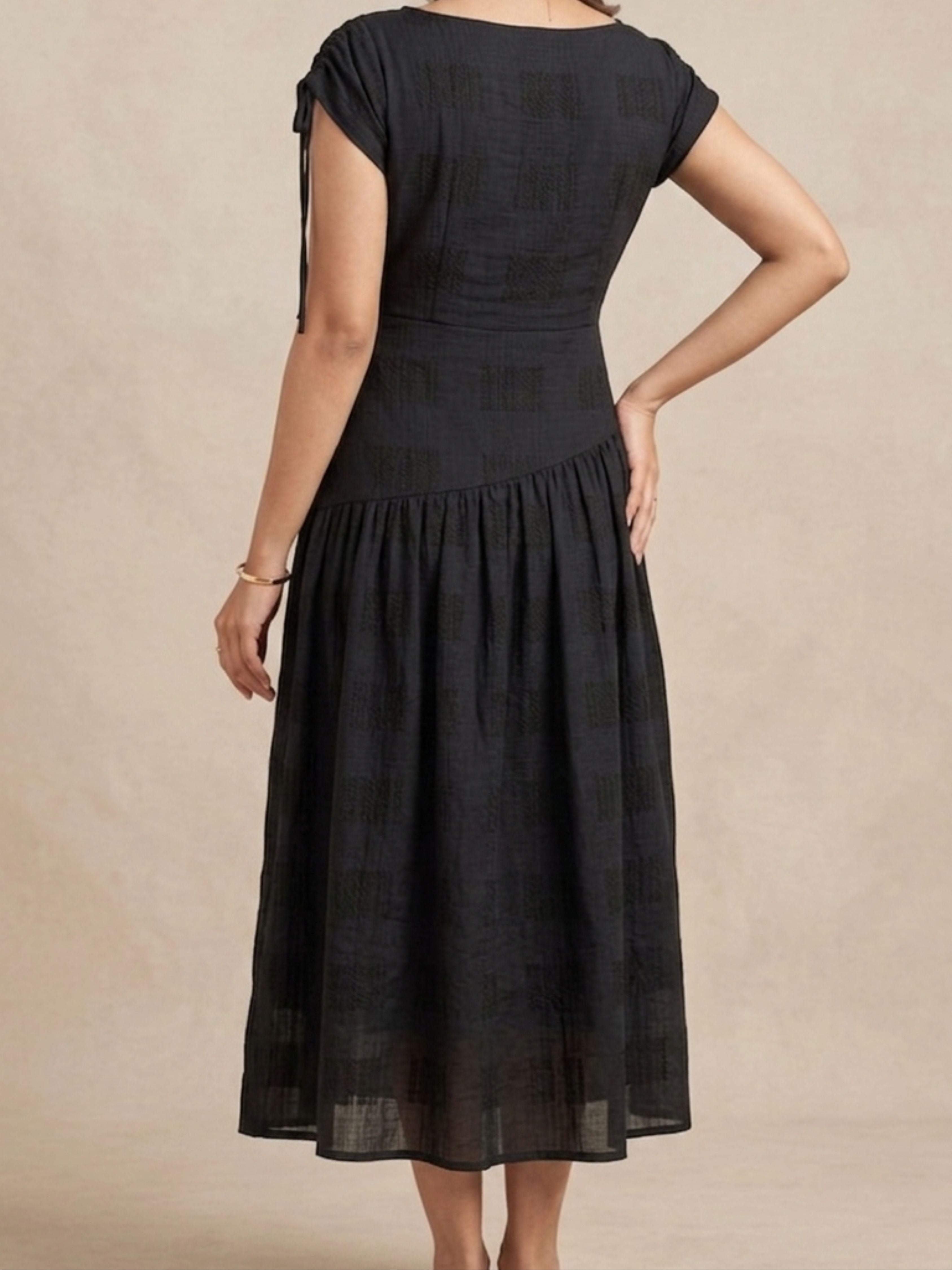 Black Fit -Flare Dress