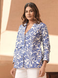Blue Floral Print Co-Ord Set