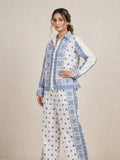 Blue Panel Cotton Co-Ord