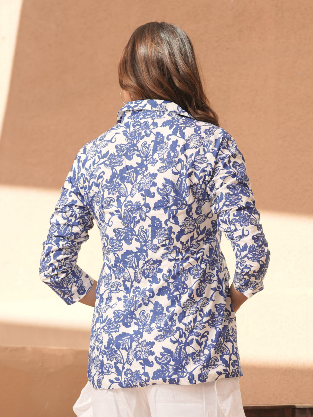 Blue Floral Print Co-Ord Set