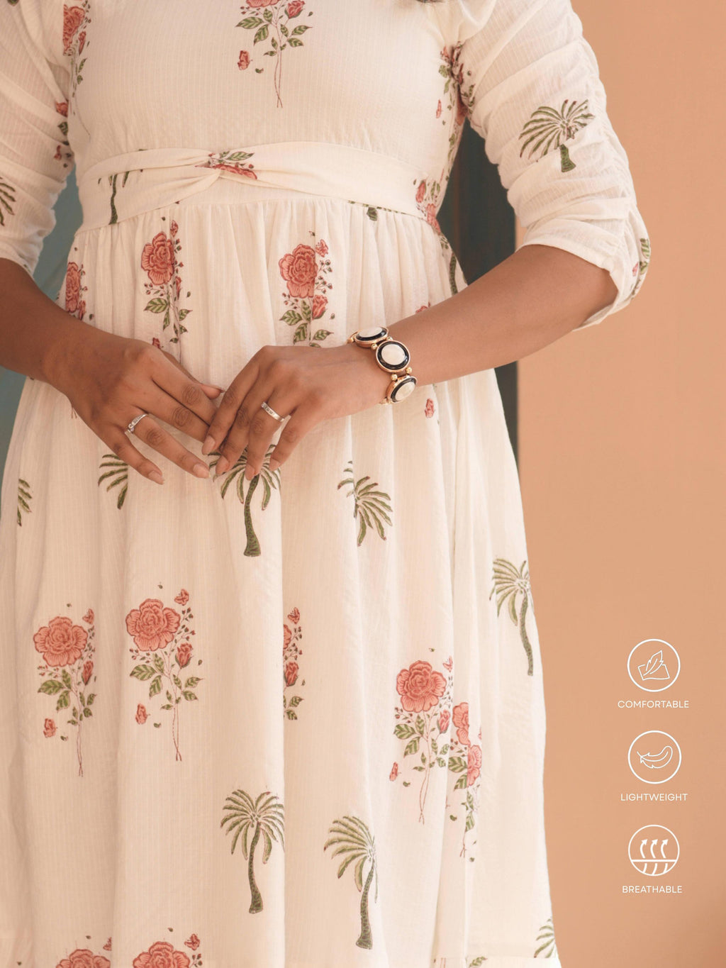 Waist knot midi dress