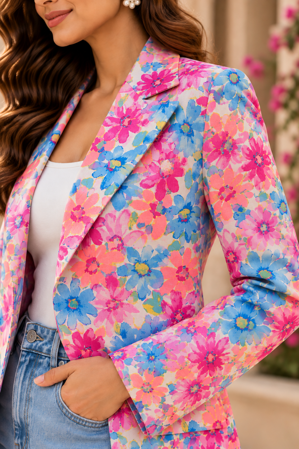 Multi Blazer — Pink