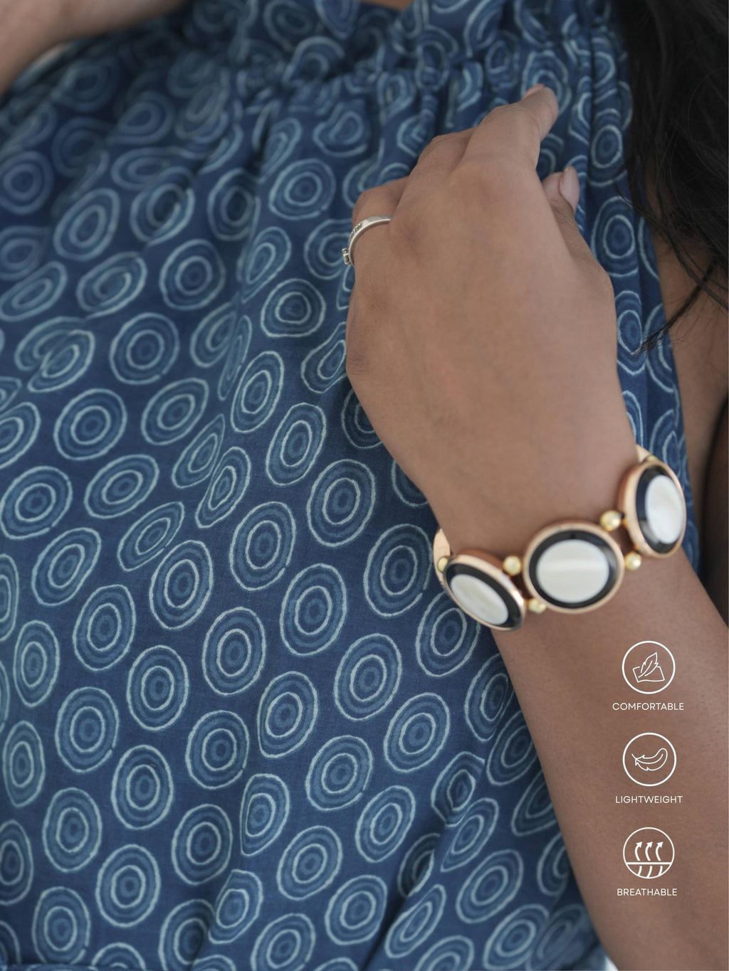Indigo Waist Tie Dress