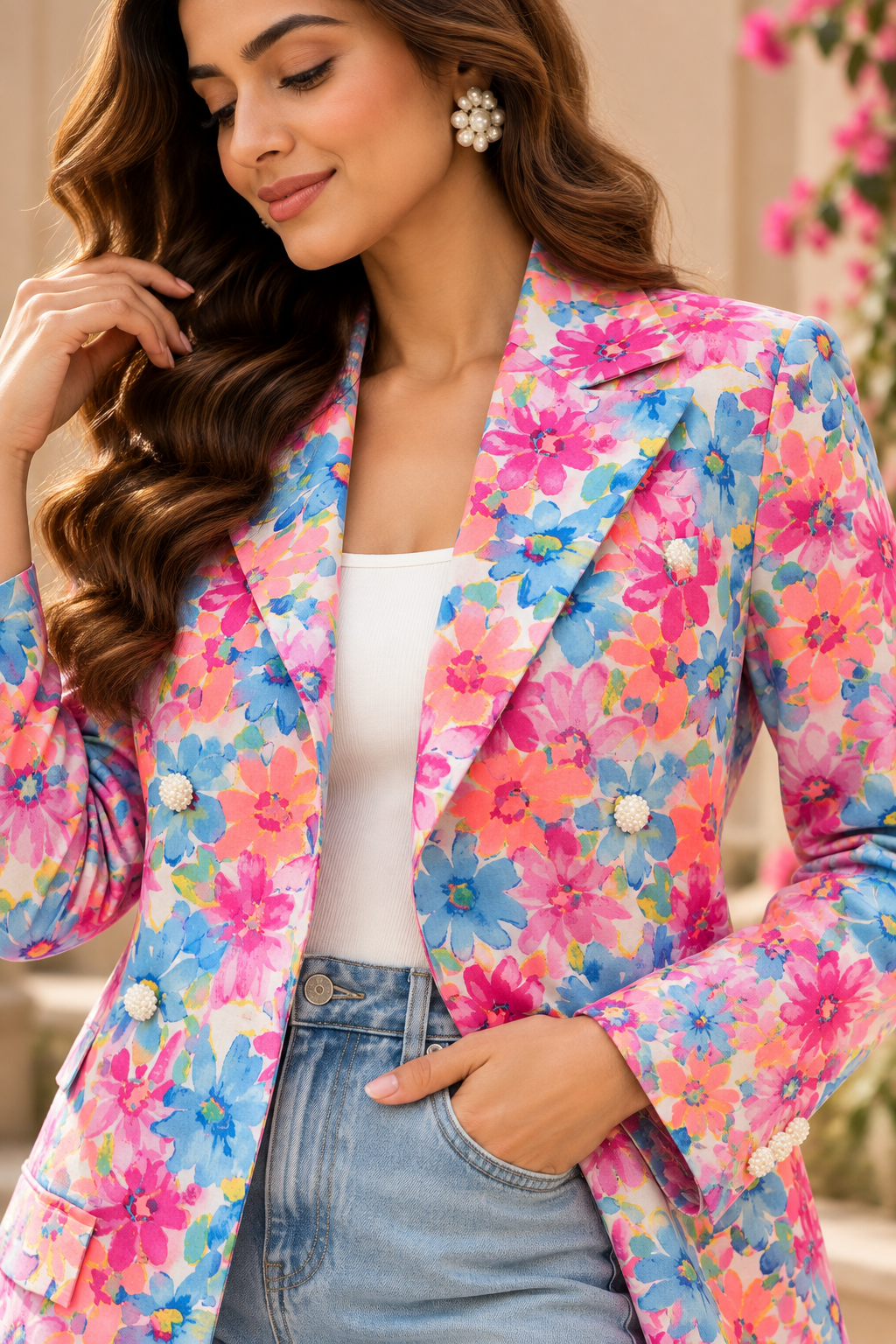 Multi Blazer — Pink