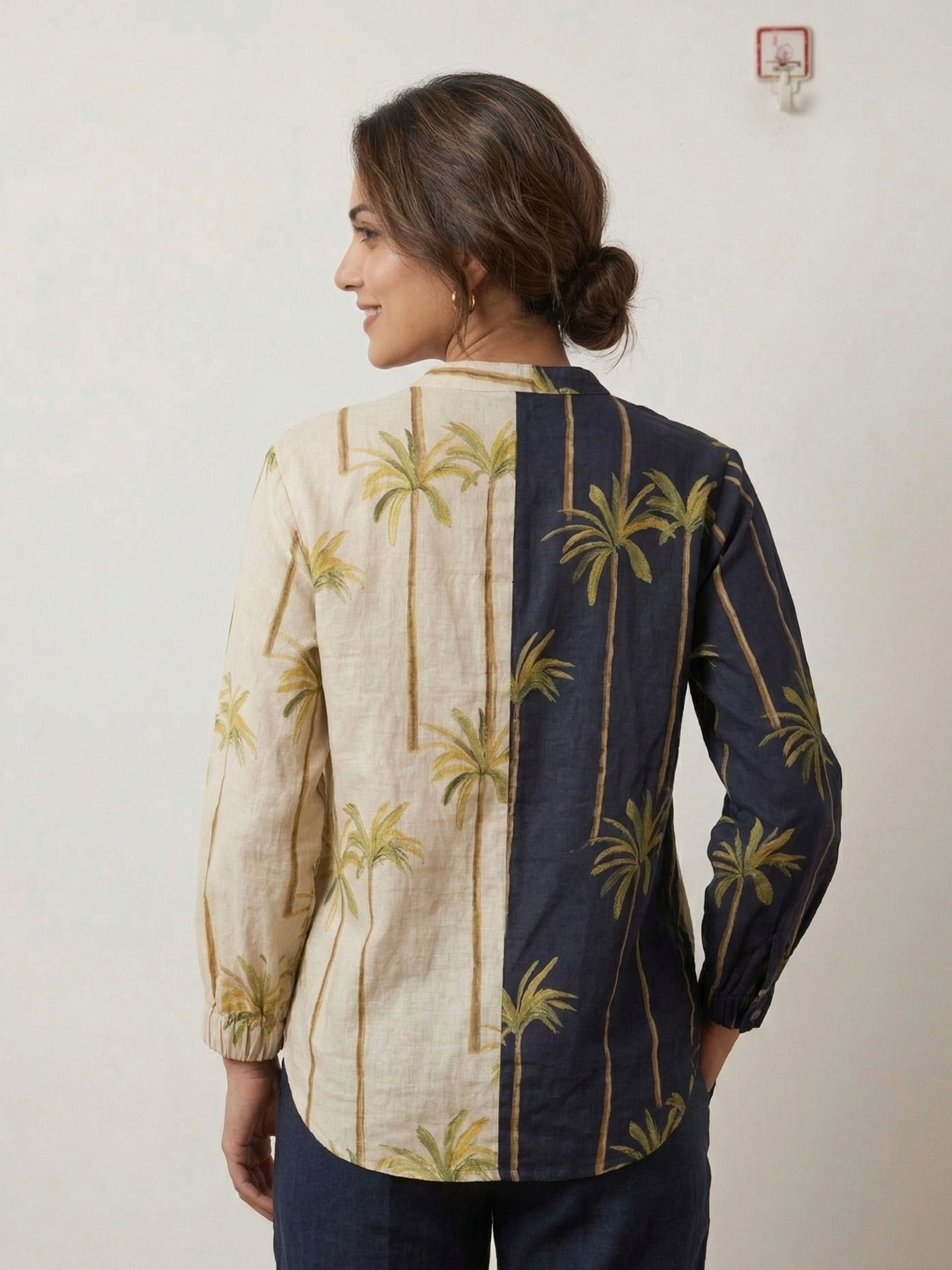 Palm Split Cotton Shirt