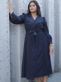 Blue Trench Dress