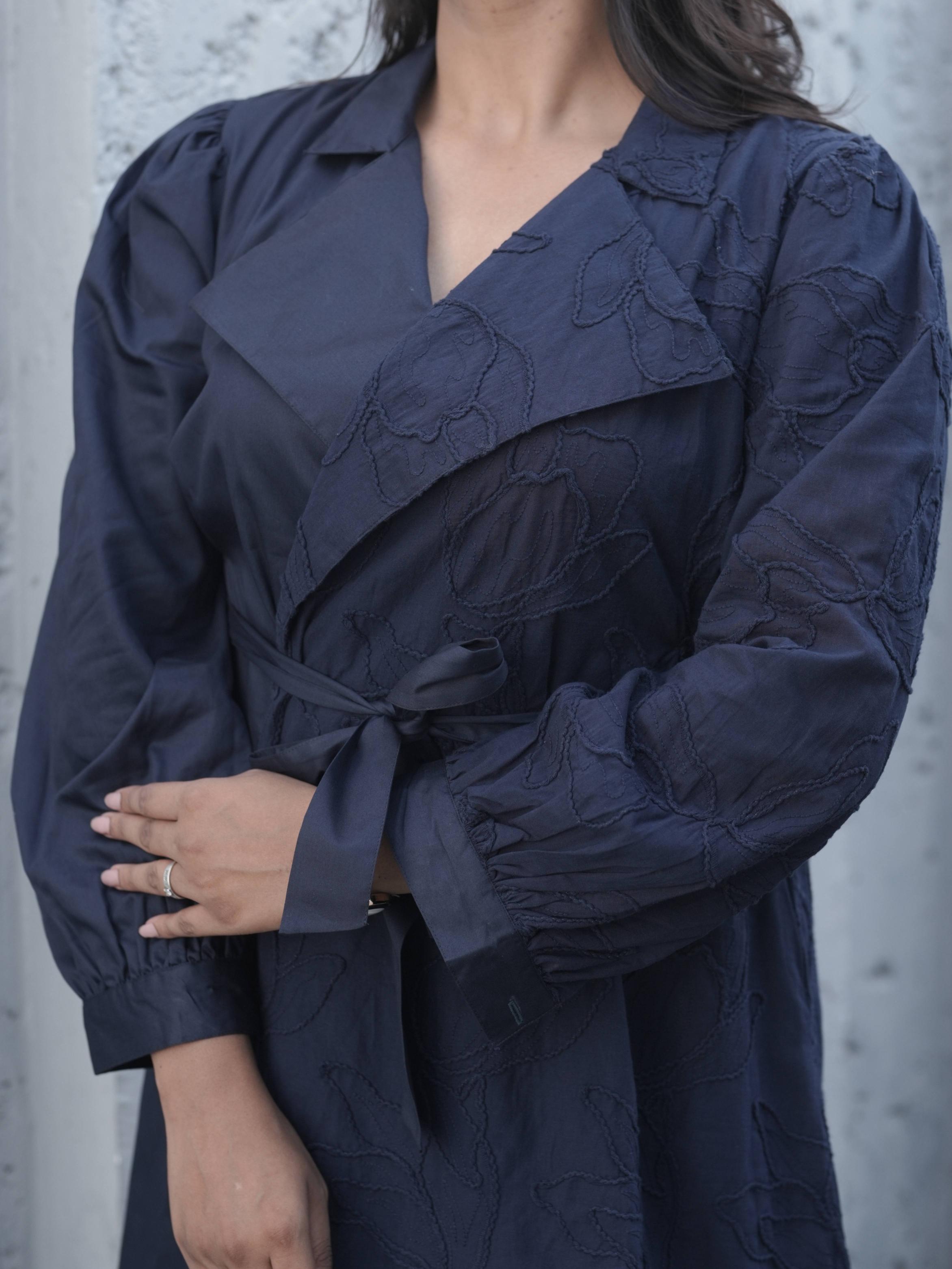 Blue Trench Dress