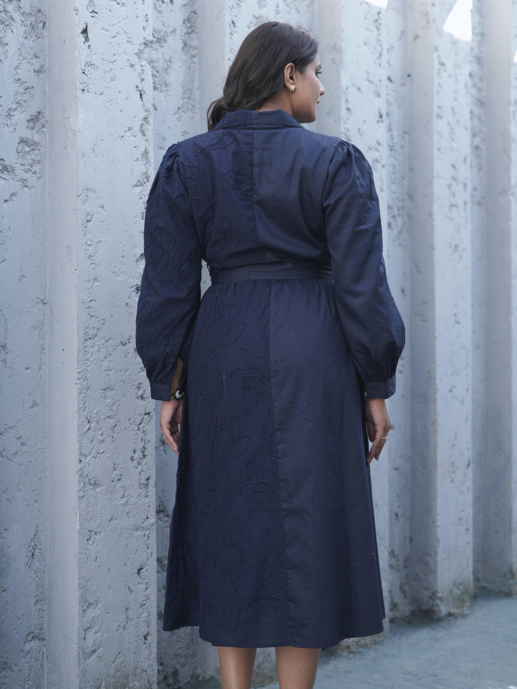 Blue Trench Dress