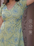 Sage Bloom Midi Dress
