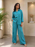 Yarndyed Green Co-ord Set