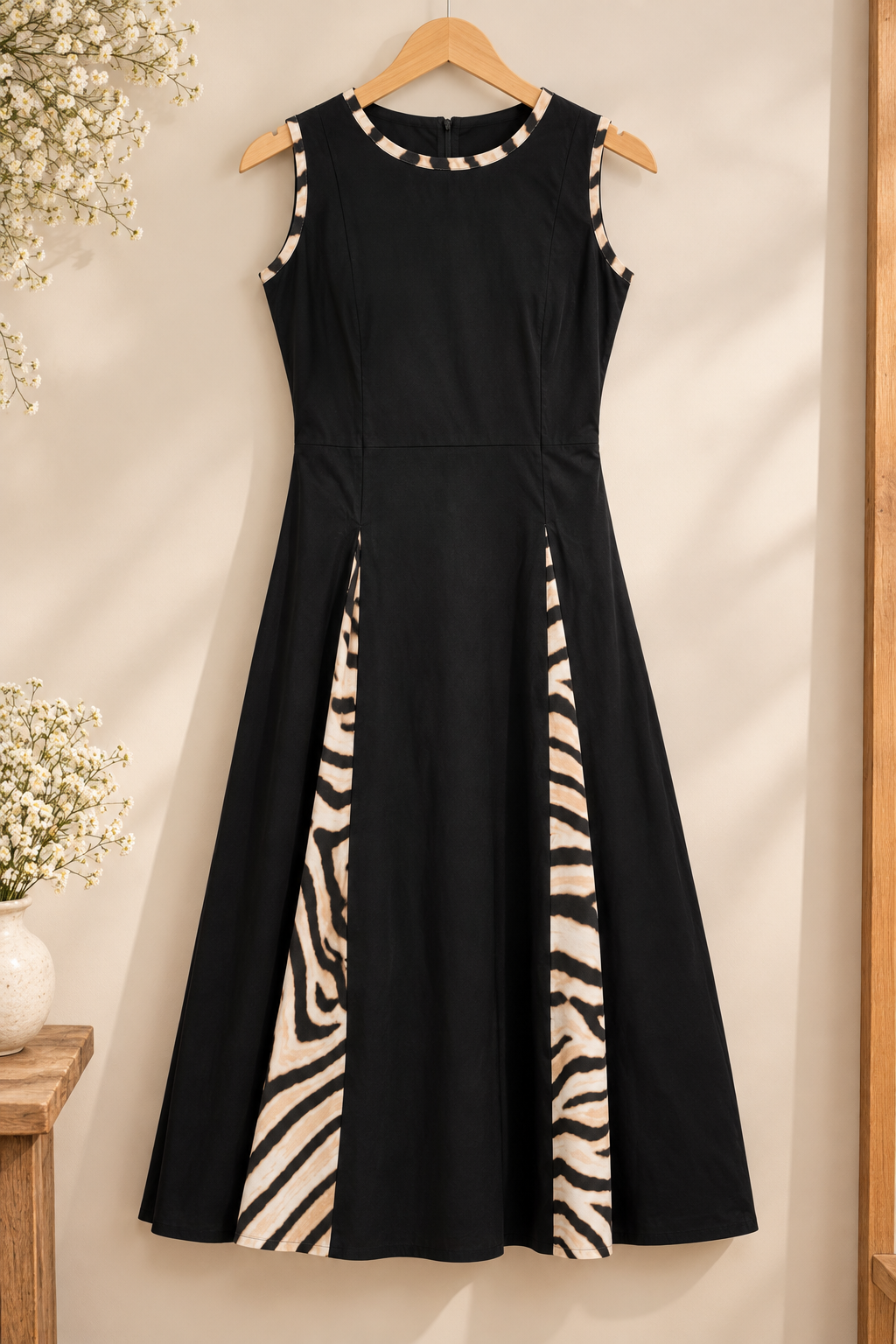 Panel Dress — Black