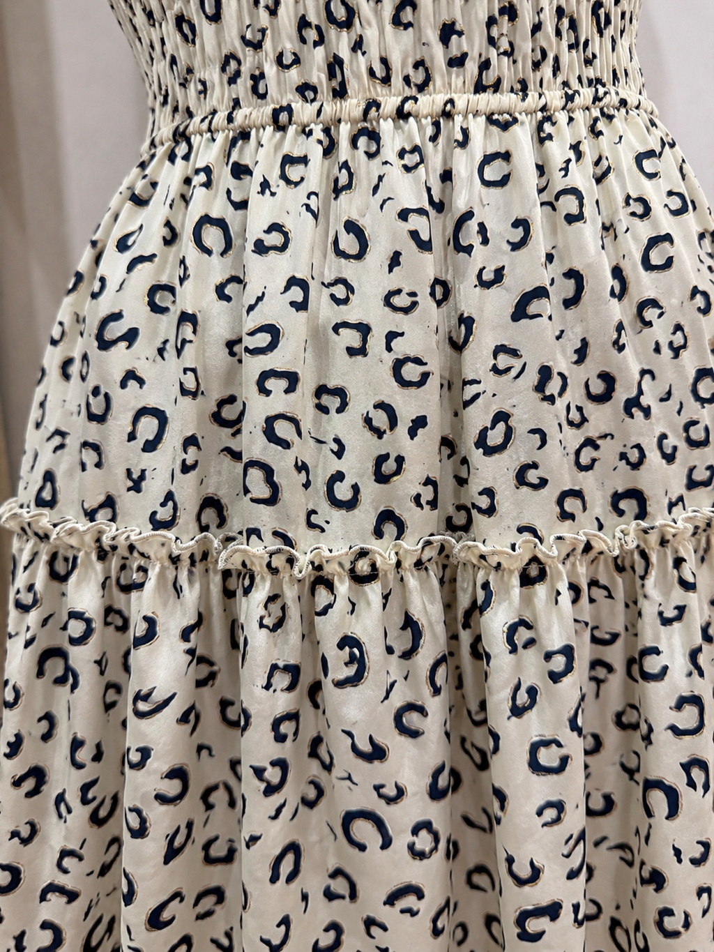 Ivory Luxe Print Dress