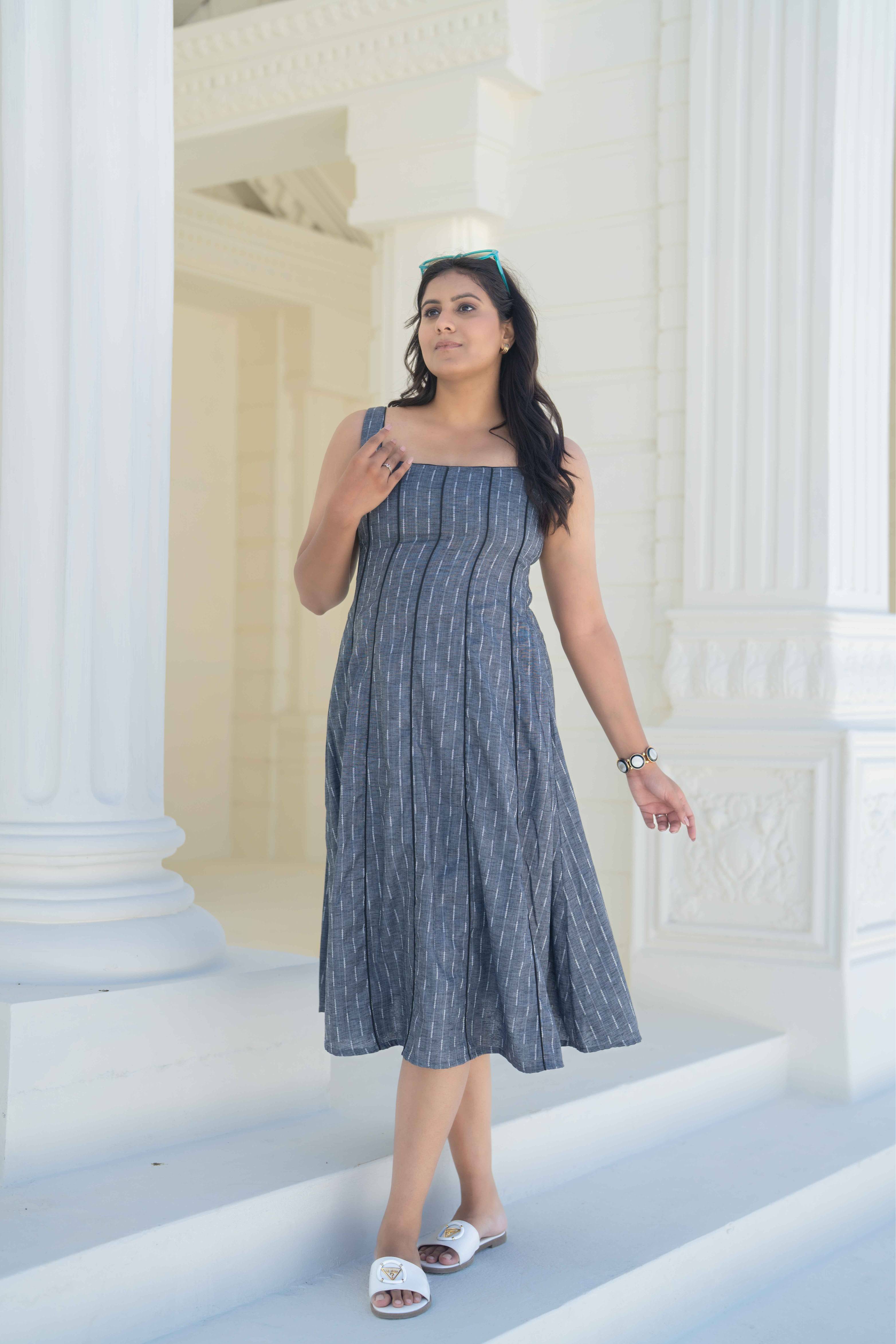 Jacquard A line dress