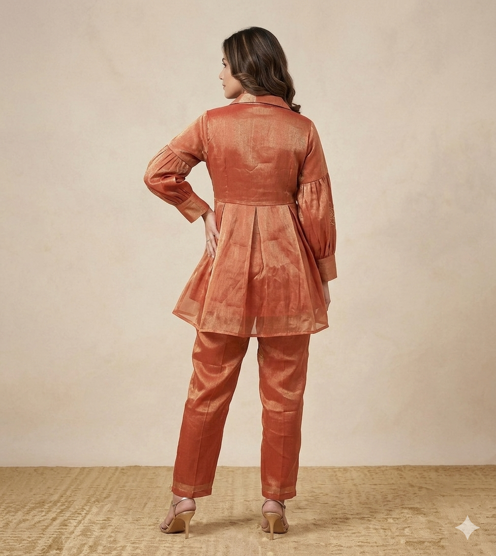 Rust Tissue Co-ord Set