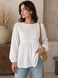 Pleated Top White